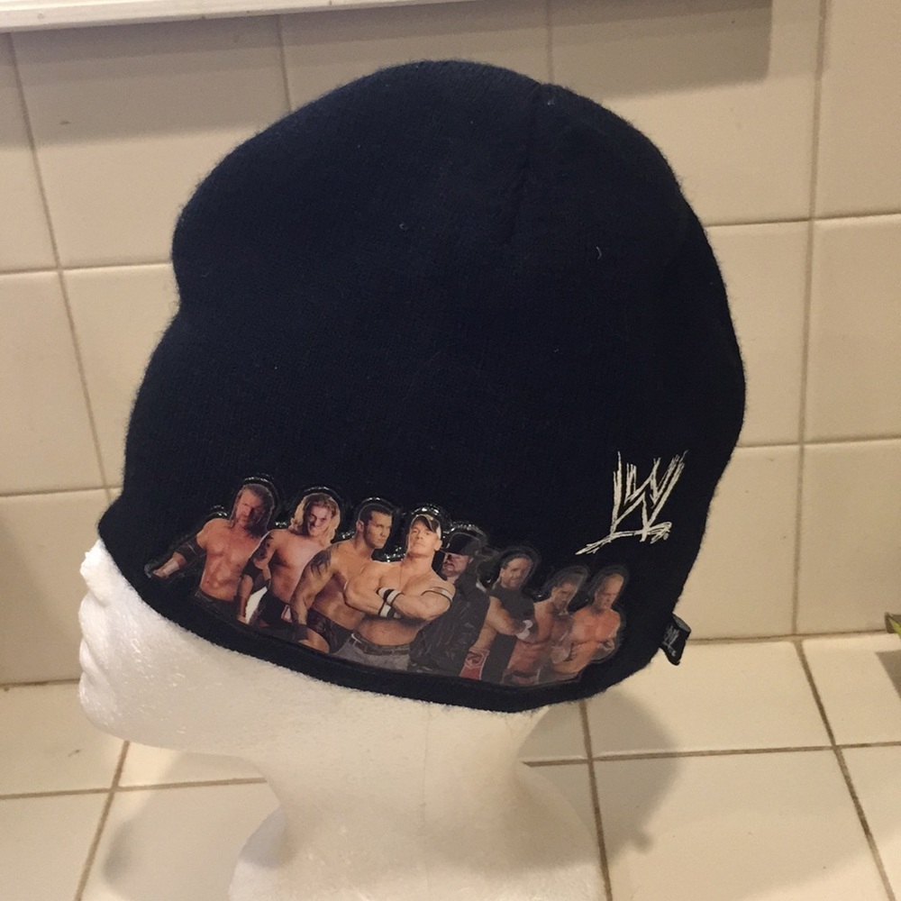 Black color Wrestling hat with famous wrestlers